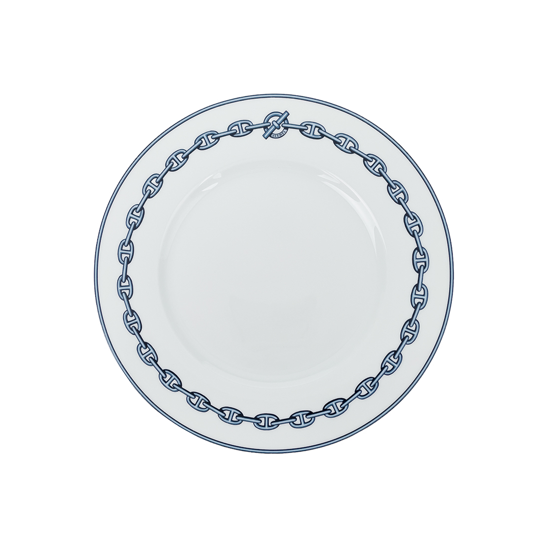 IT7CC8POH4C6 Hermes Blue Chandal Platinum Dinner Plates 2P