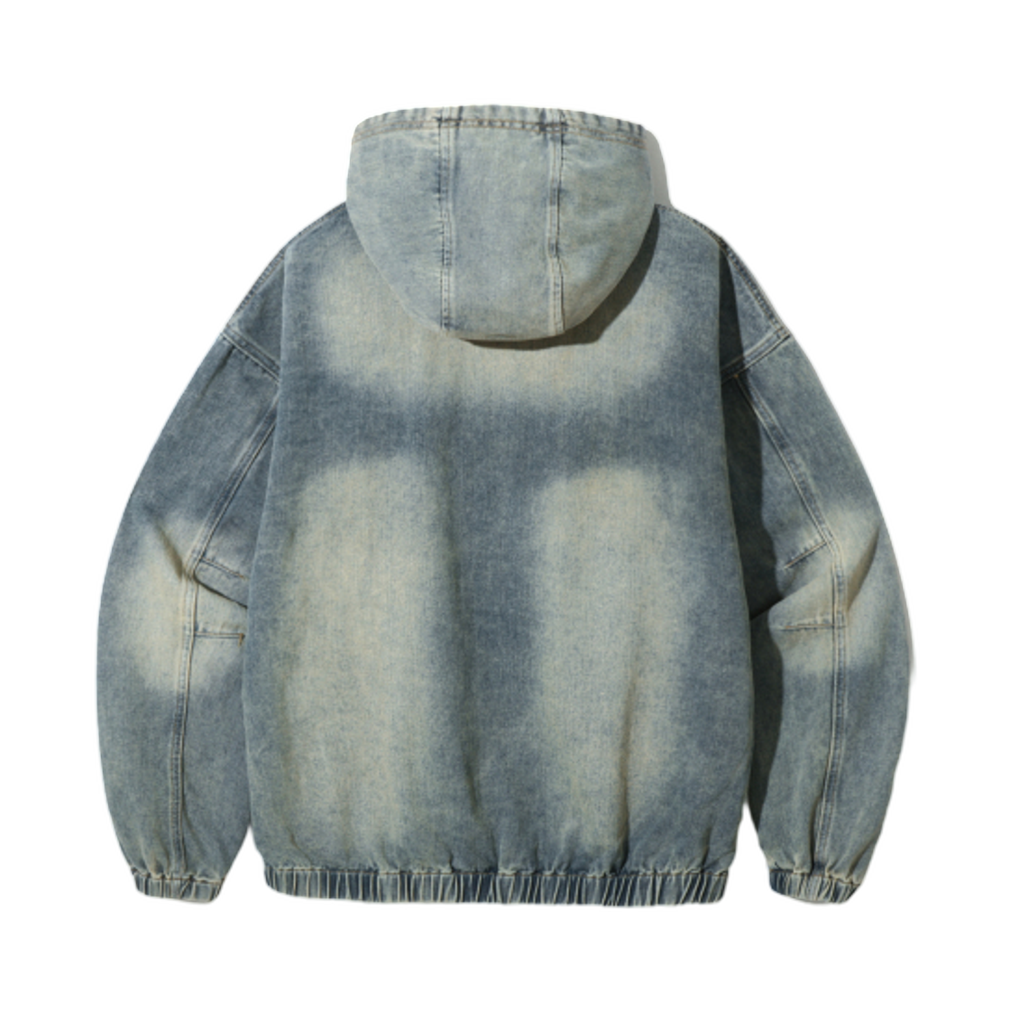 디미트리블랙 VLAD 데님 아플리케 후드 스웨트셔츠 더스트 인디고(Dimitri Black VLAD Denim Applique Hooded Sweatshirt Dust Indigo) - 2