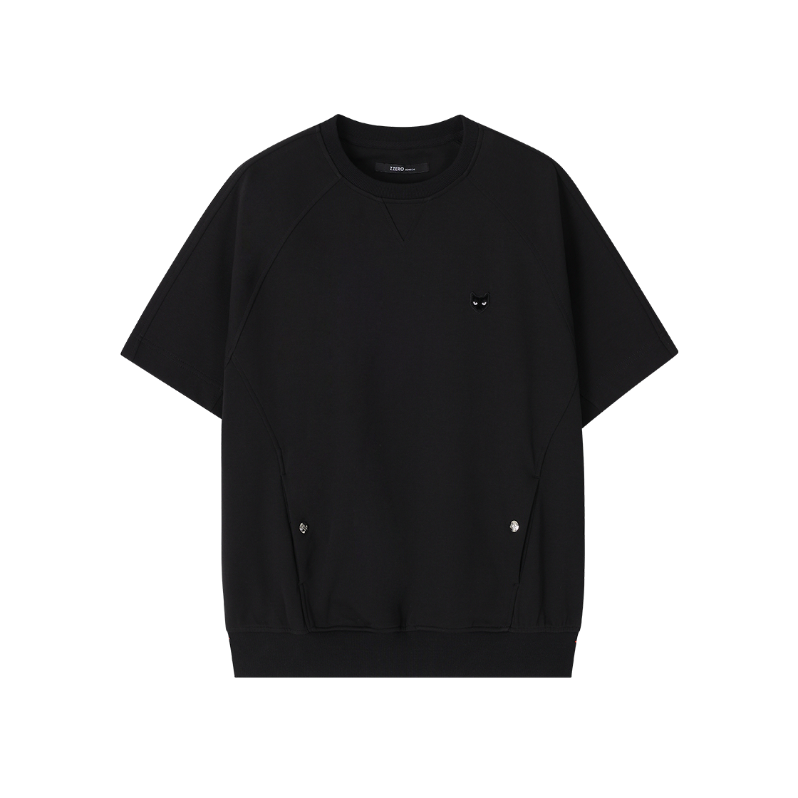 SI3TS820BK SONGZIO ZZERO Raglan Divide T Shirt Black