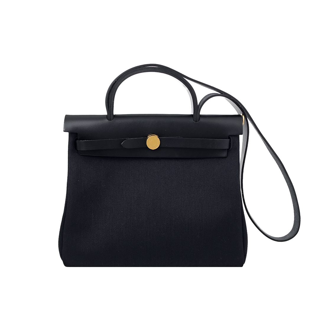 ITKWJ5AGHBIO Hermes Herbag PM Black Gold Hardware (6HB0209)