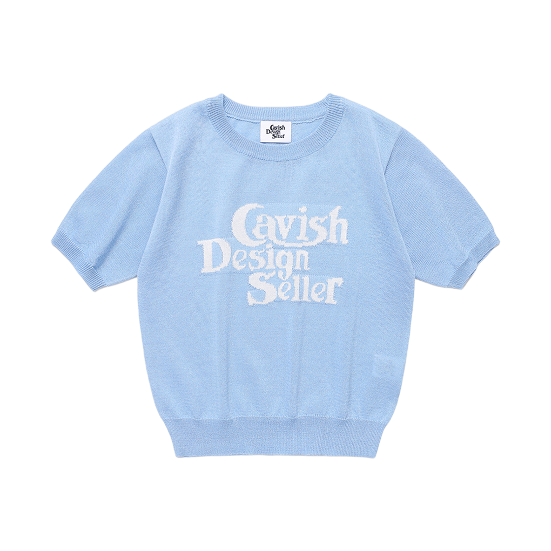 CV2EMFK601ABL CAVISH W Seller Logo Intarsia Knit Blue