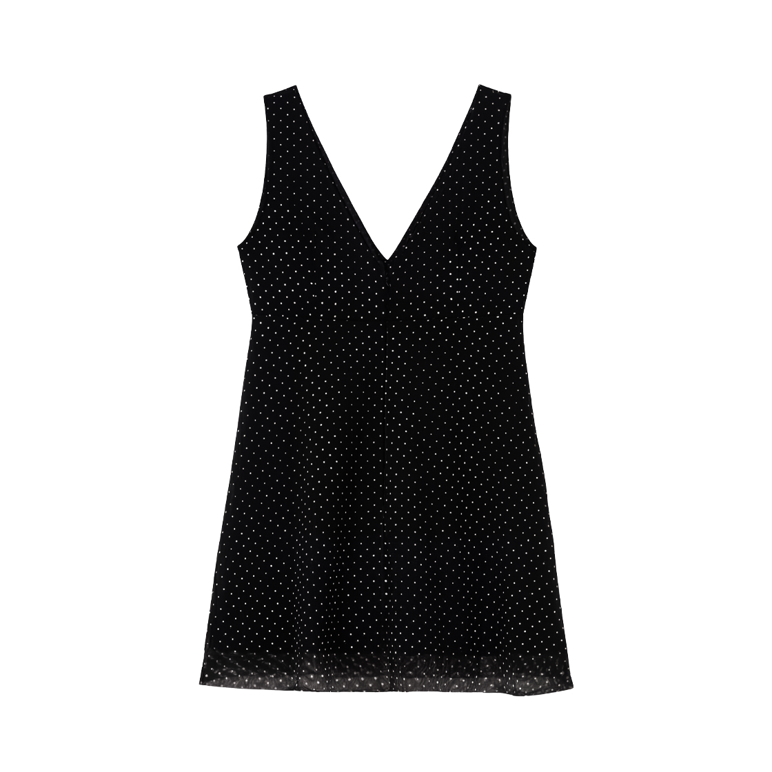로제프란츠 로즈 도트 쉬폰 미니 원피스 블랙(Rosefrantz Rose Dot Chiffon Mini Dress [Black]) - 2