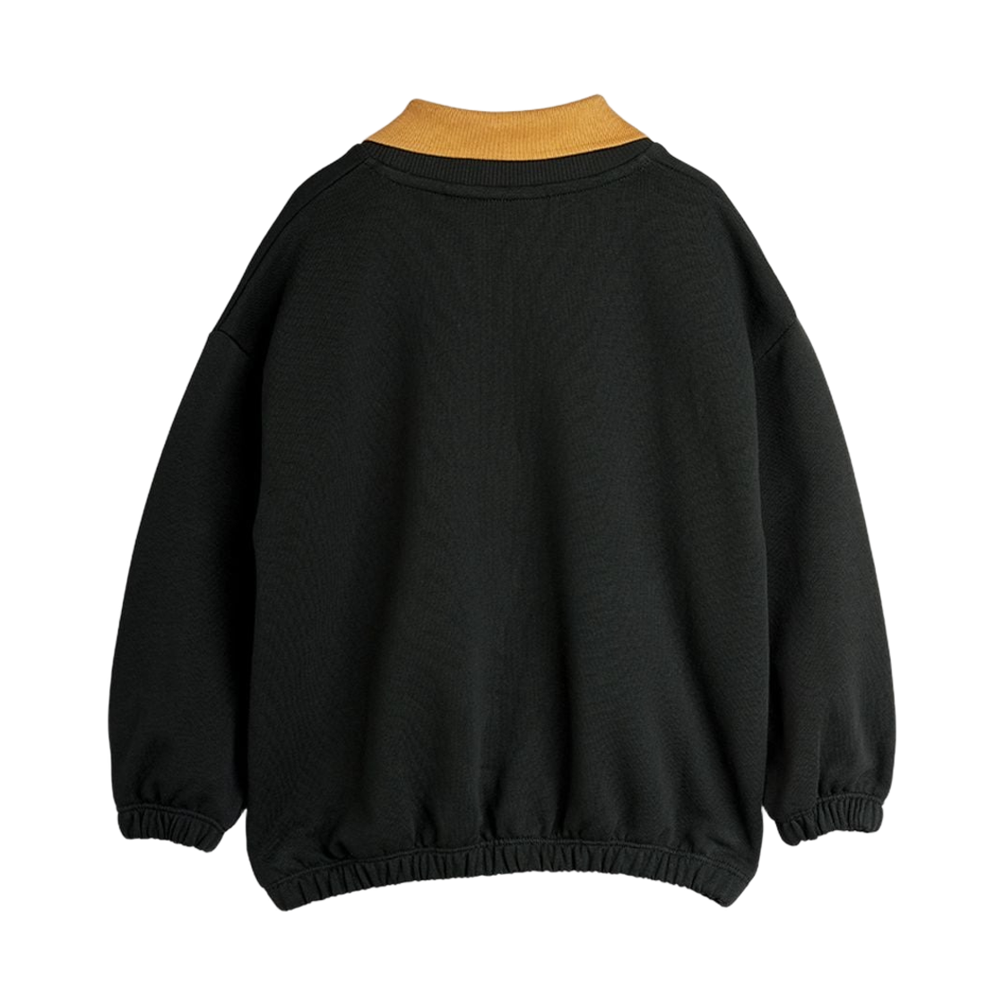(키즈) 미니 로디니 팬서 패치 칼라 스웨트셔츠 블랙((Kids) Mini Rodini Panther Patch Collar Sweatshirt Black) - 2