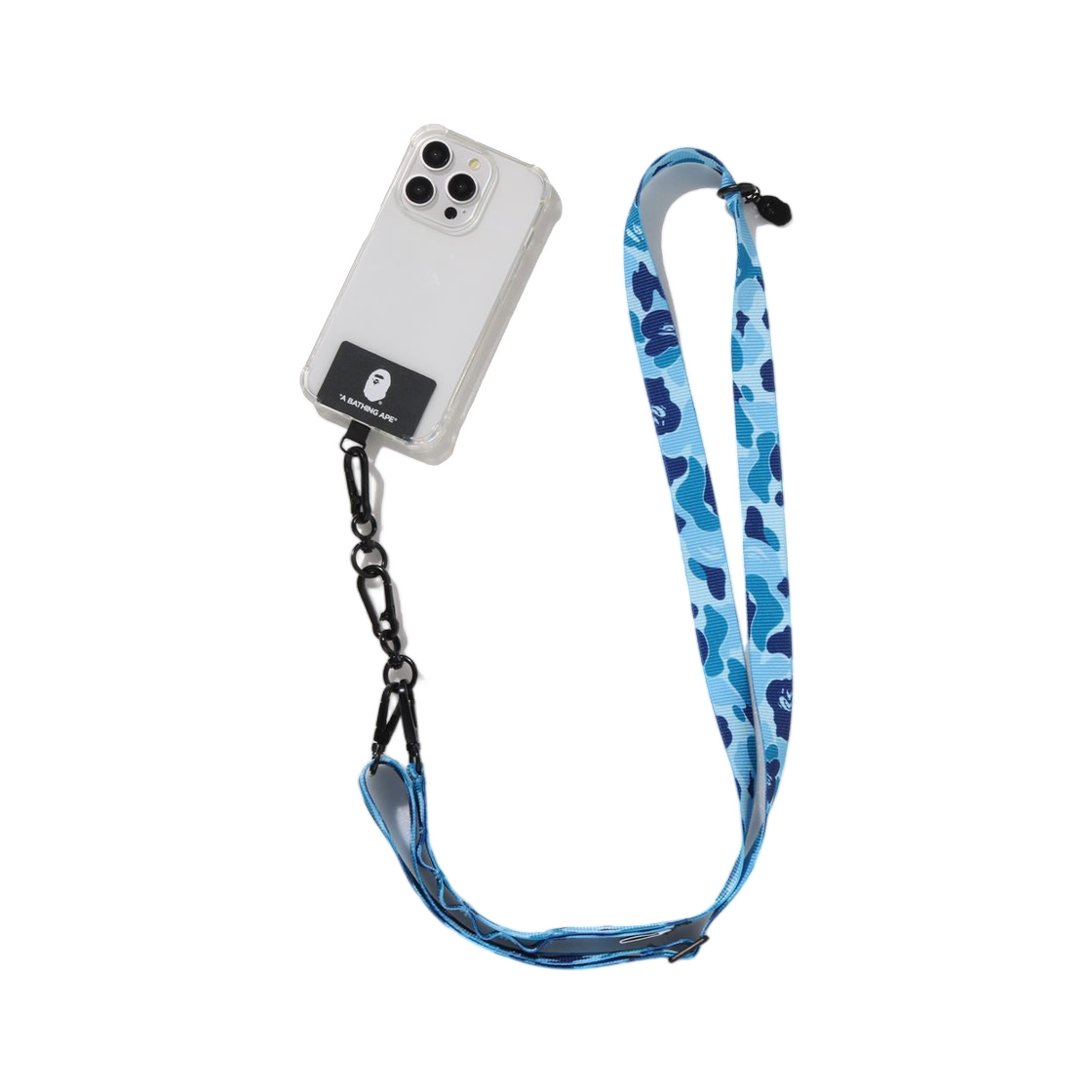 베이프 ABC 카모 스마트폰 숄더 스트랩 모바일 블루(BAPE ABC Camo Smartphone Shoulder Strap Mobile Blue) - 2