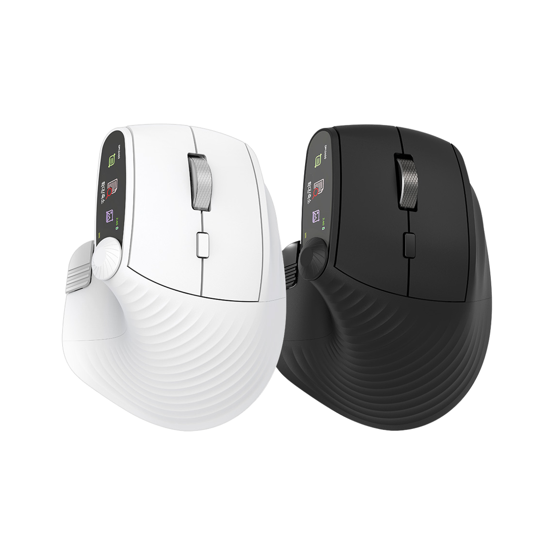 로이체 프리미엄 스마트 다이얼 인체공학 저소음 블루투스 충전식 버티컬 무선 마우스(Royche Ergonomic Vertical Wireless Mouse with Smart Dial, Silent Click, Bluetooth & Rechargeable - Premium Edition) - 1