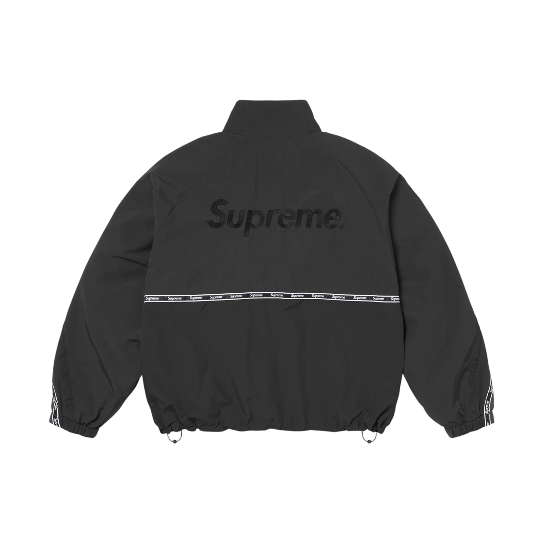 슈프림 로고 테이핑 트랙 자켓 블랙 - 26SS | Supreme | KREAM
