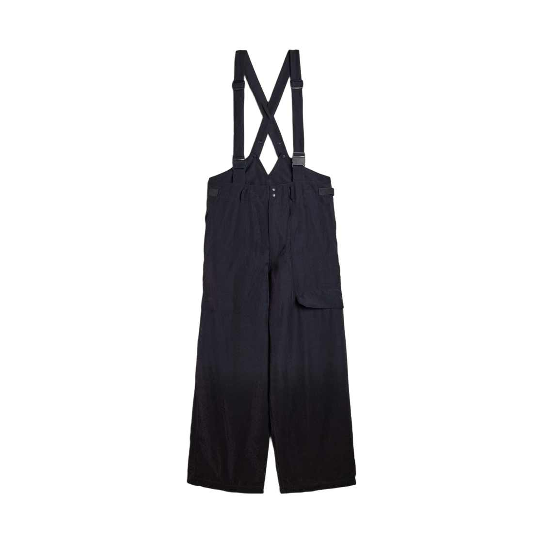 Y-3 크링클 비스코스 서스펜더 팬츠 나이트 그레이 블랙(Y-3 Crinkle Viscose Suspender Pants Night Grey Black)