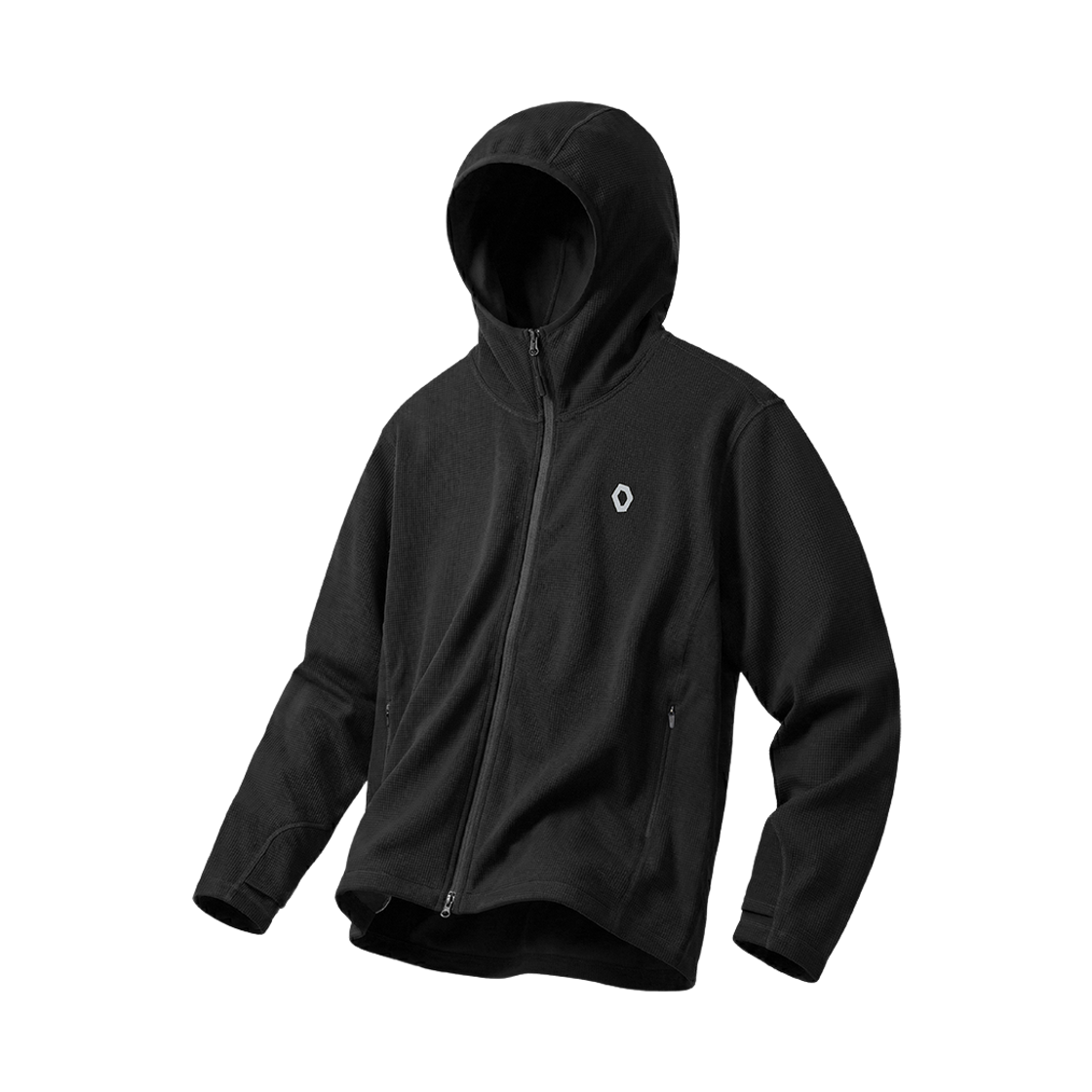 에프씨엠엠 스포츠 컴포트 와플 후드 집업 자켓 블랙(FCMM SPORT Comfort Waffle Hood Zip-Up Jacket Black) - 1