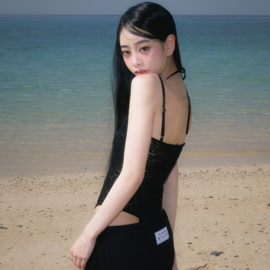 로제프란츠 레이스 바디수트 슬리브리스 블랙(Rosefrantz Lace Bodysuit Sleeveless Black) - 3