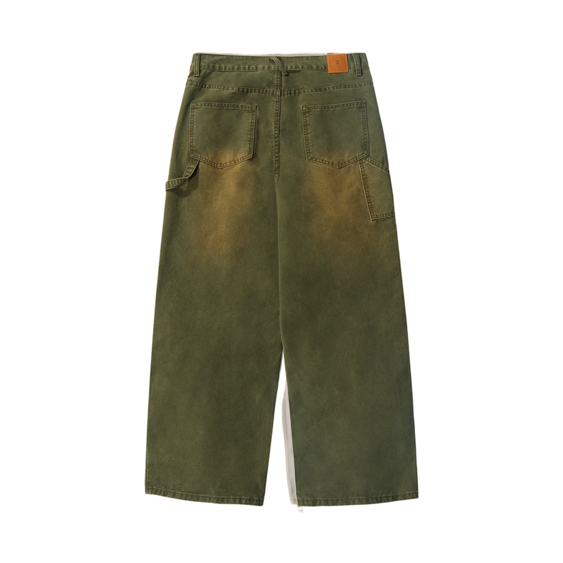 디미트리블랙 와이드 카펜터 코튼 팬츠 올리브(Dimitri Black Wide Carpenter Cotton Pants Olive) - 2