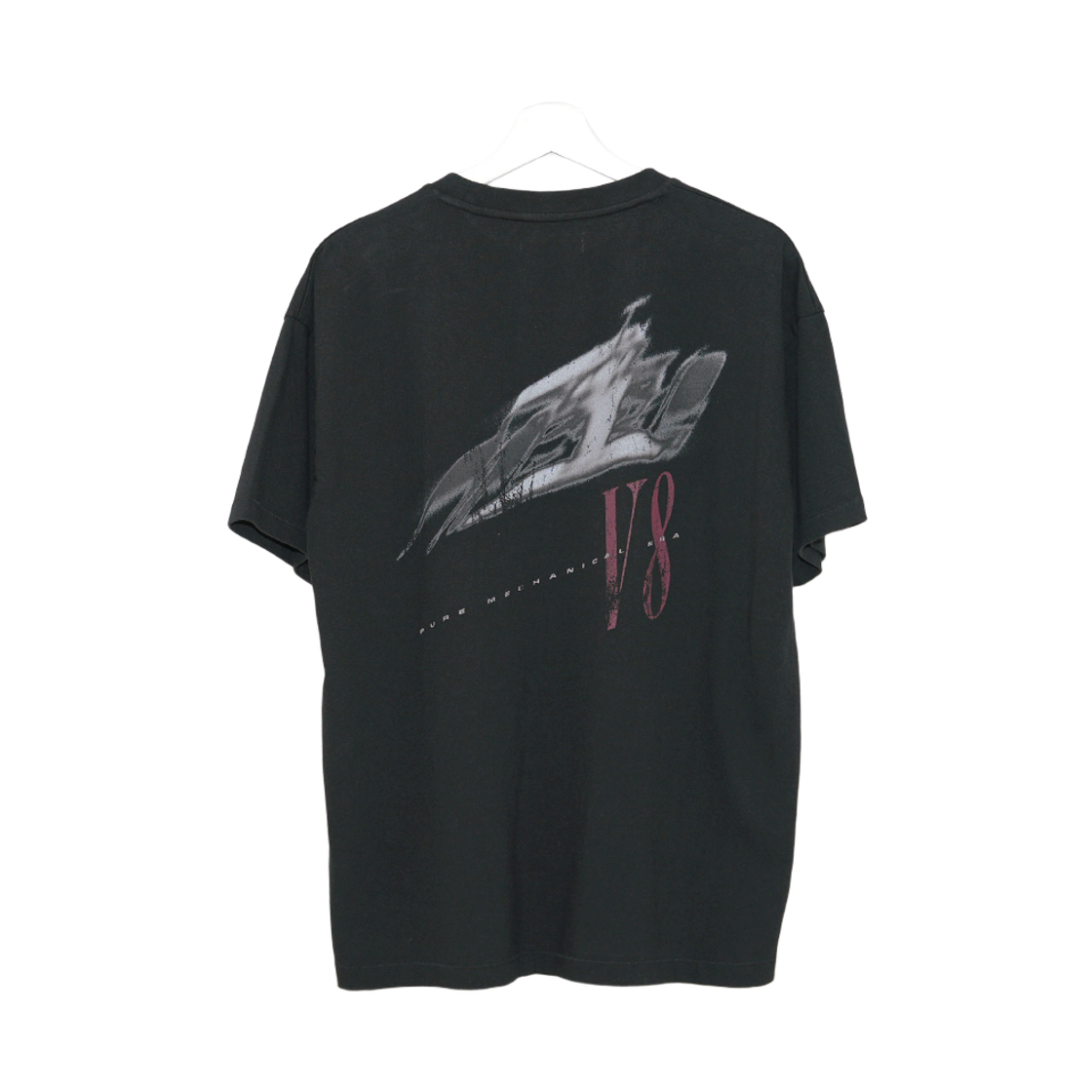 이티씨이 워시드 브이8 티셔츠 블랙(ETCE Washed V8 T-shirt Black)