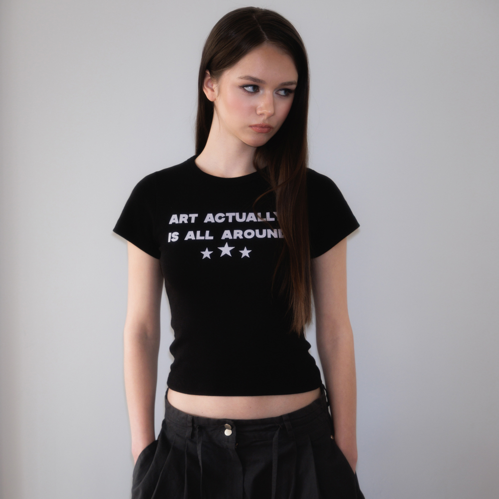 로제프란츠 스타 레터링 티셔츠 블랙(Rosefrantz Star Lettering T-shirt [Black]) - 3
