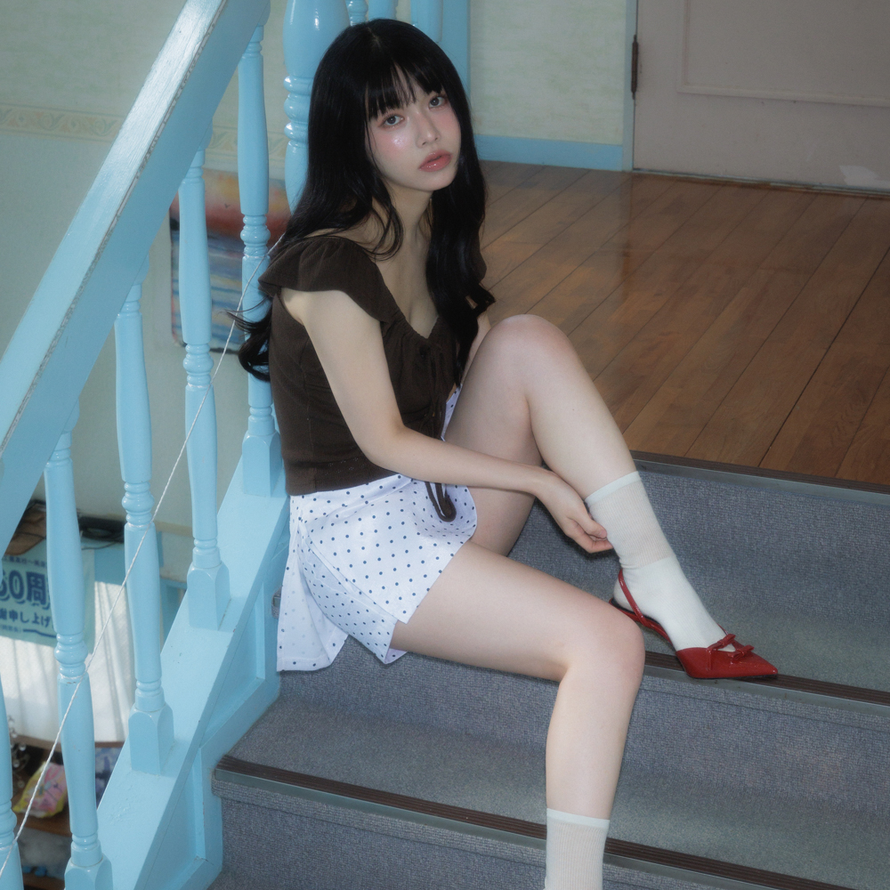 로제프란츠 리본 셔링 슬리브리스 브라운(Rosefrantz Ribbon Shirring Sleeveless [Brown]) - 5