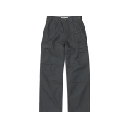 CHOWOO 4 Panel Cargo Pockets Herringbone Twill Pants Gray