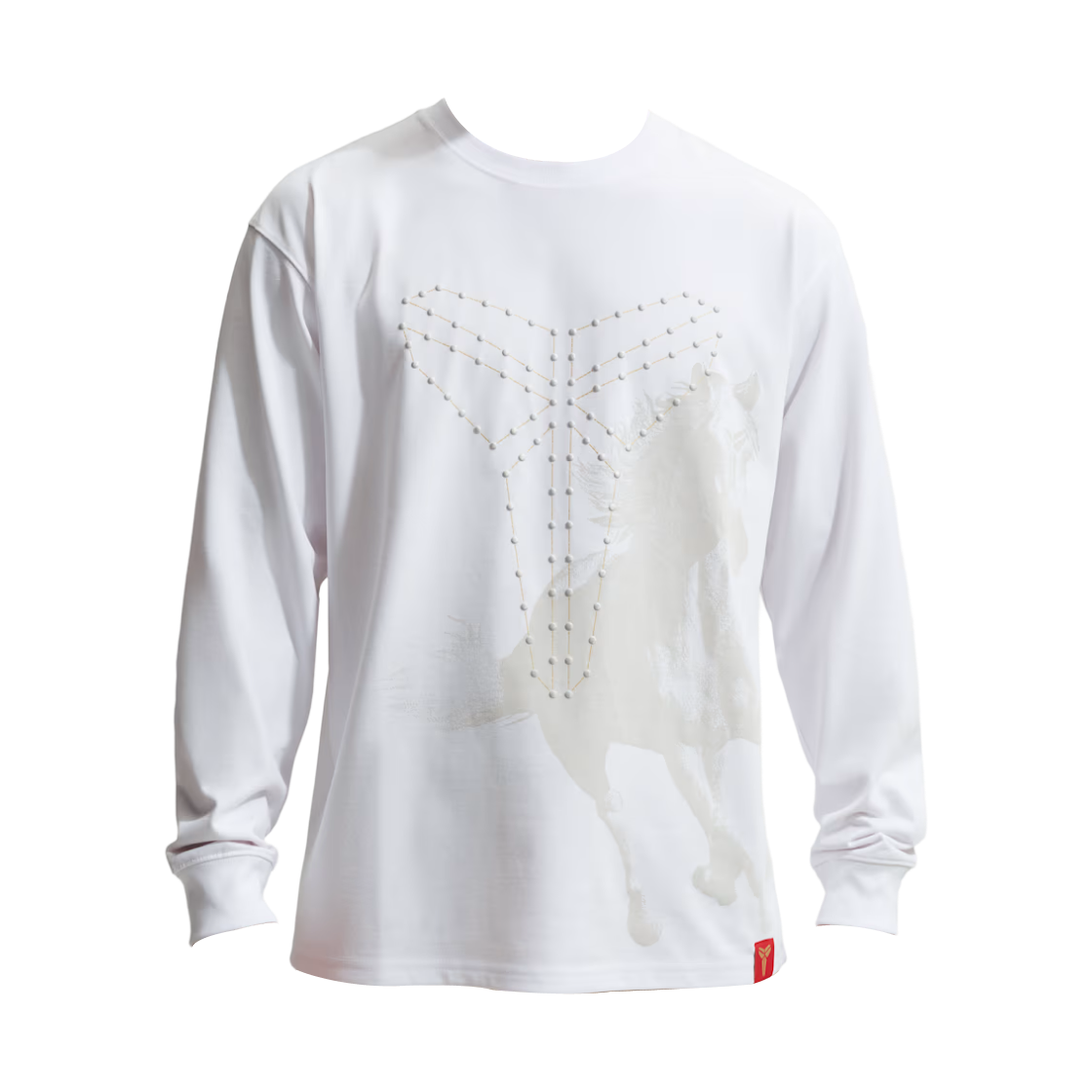 IQ2373-100 Nike Kobe Dri-Fit Long Sleeve Basketball T-Shirt White - Asia