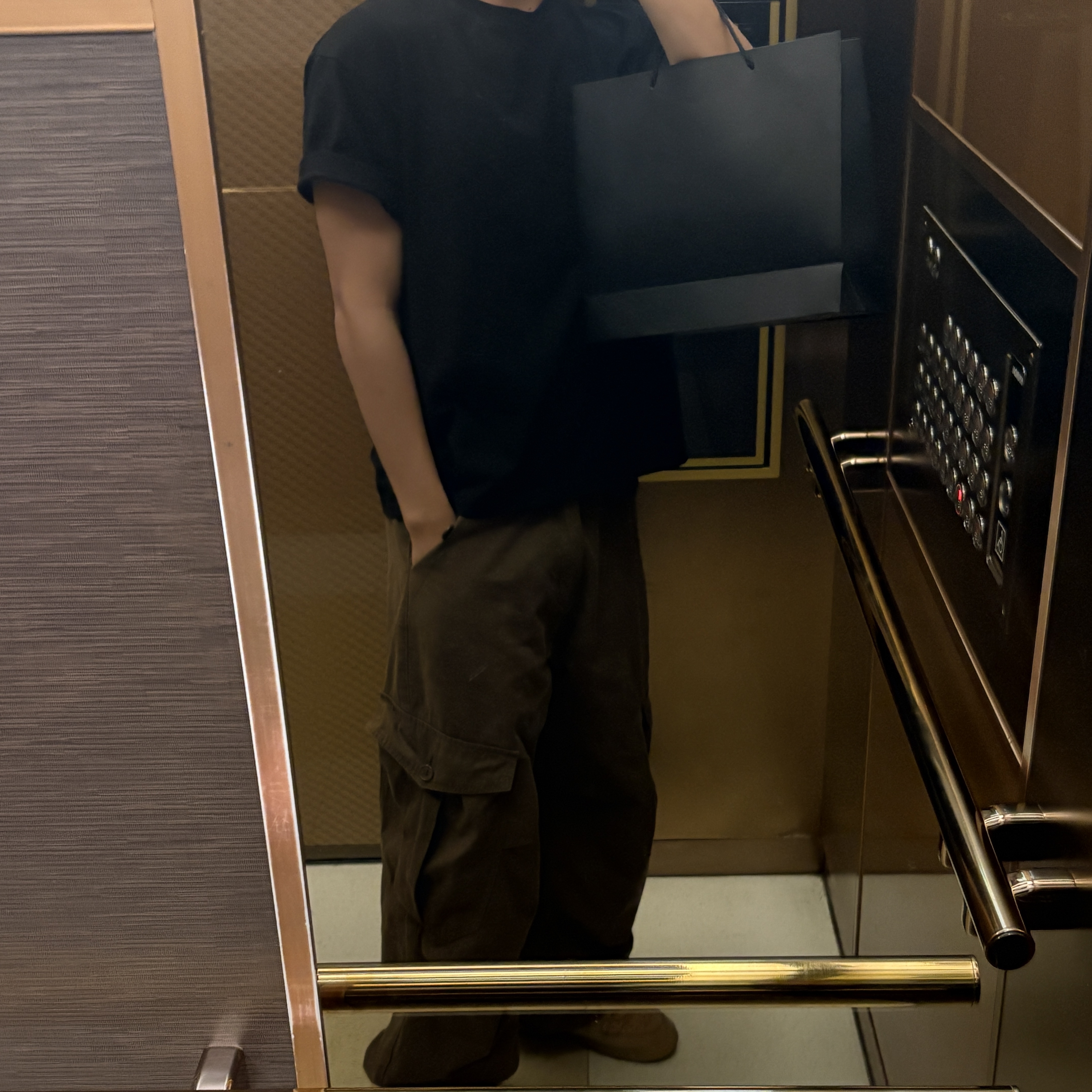 Millo Archive Original Cotton T-Shirts Black, Nike Air Force 1 '07 WB Flax 착용 스타일