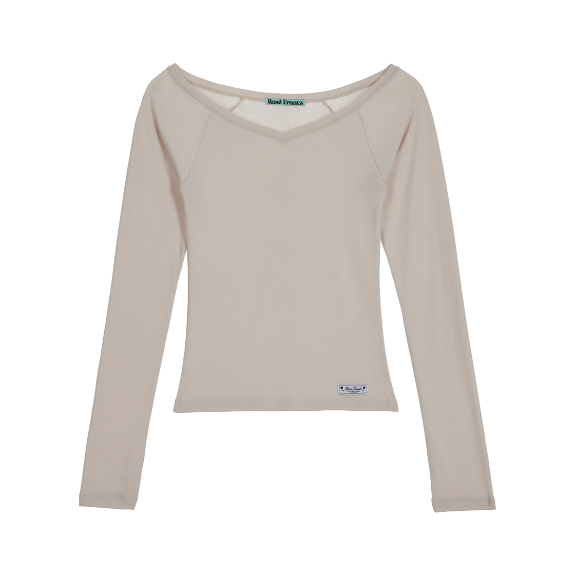 RS25FLS115BEG Rosefrantz Soft Curve V-neck Long Sleeve [Beige]