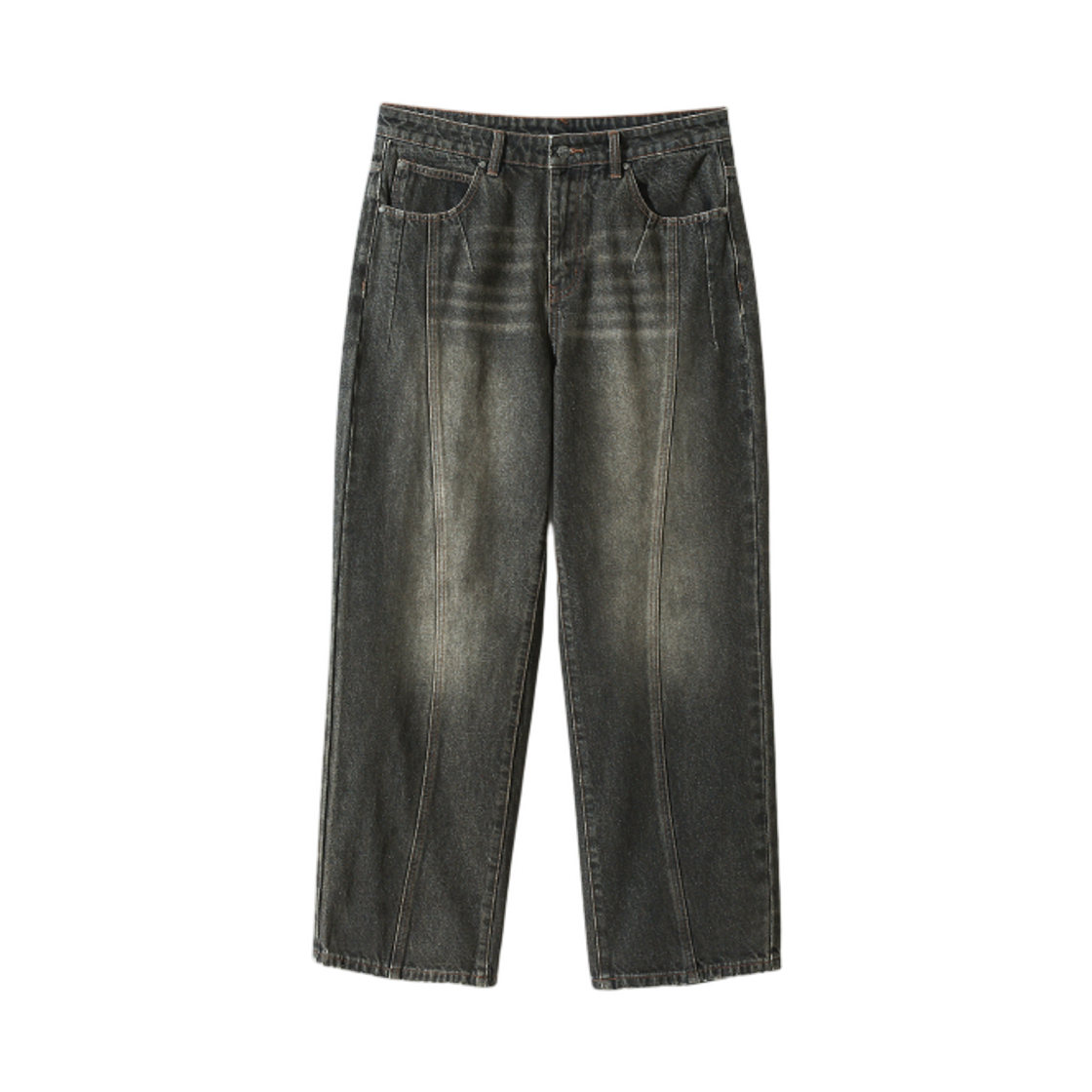 디미트리블랙 VLAD 라운드 슬래쉬 데님 팬츠 더스트 블랙(Dimitri Black VLAD Round Slash Denim Pants Dust Black) - 1