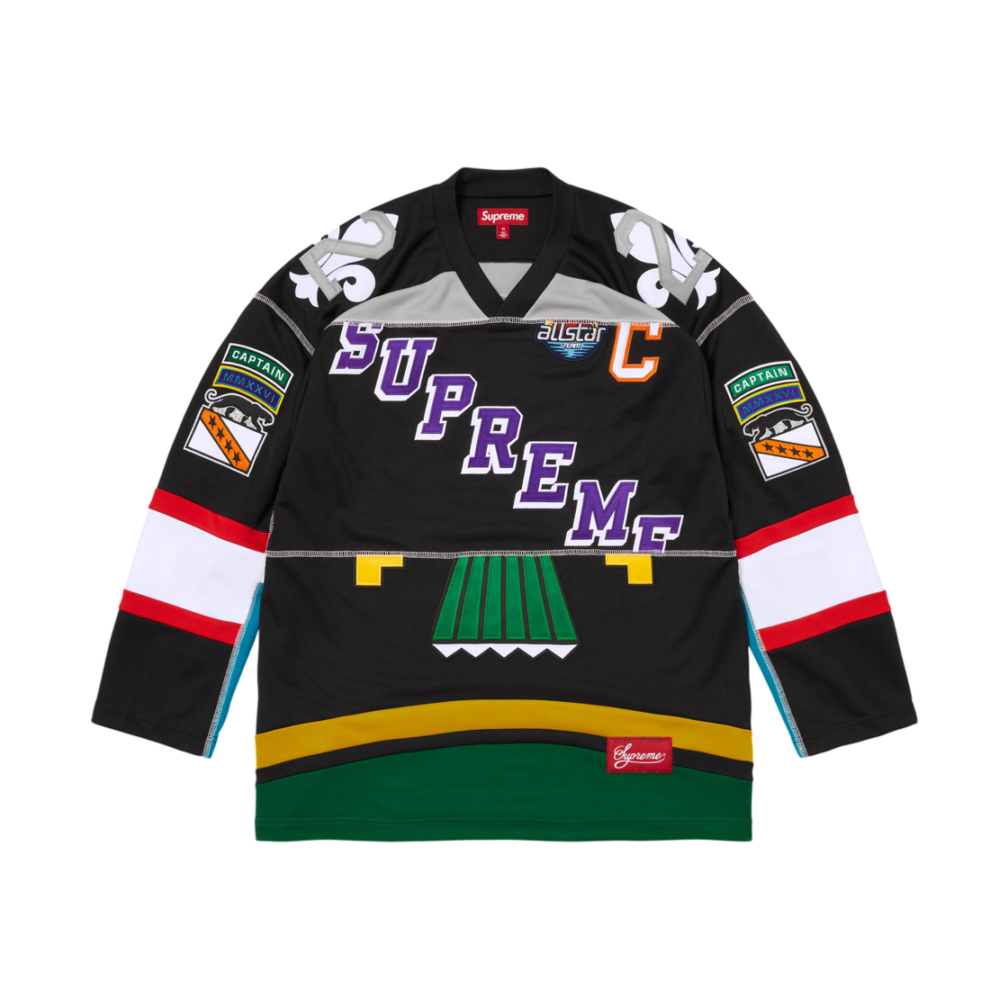 - Supreme Paneled Hockey Jersey Black - 26SS