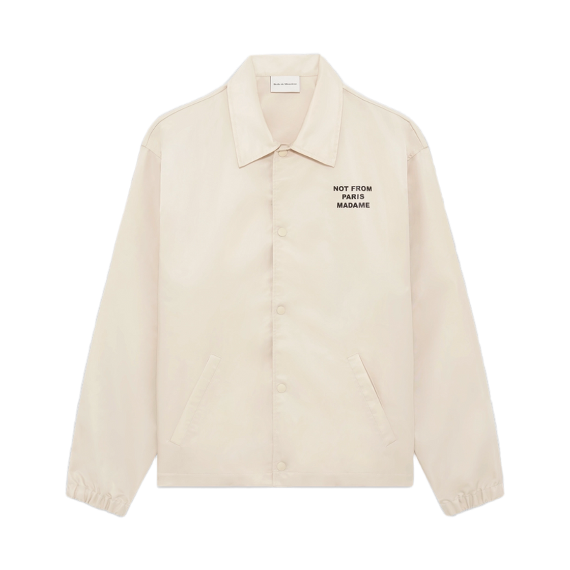 JT183-PA014-MT Drole de Monsieur La Veste Slogan Beige