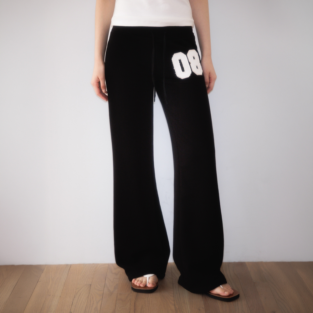 로제프란츠 패치워크 부츠컷 스웻팬츠 블랙(Rosefrantz Patchwork Bootcut Sweatpants [Black]) - 4