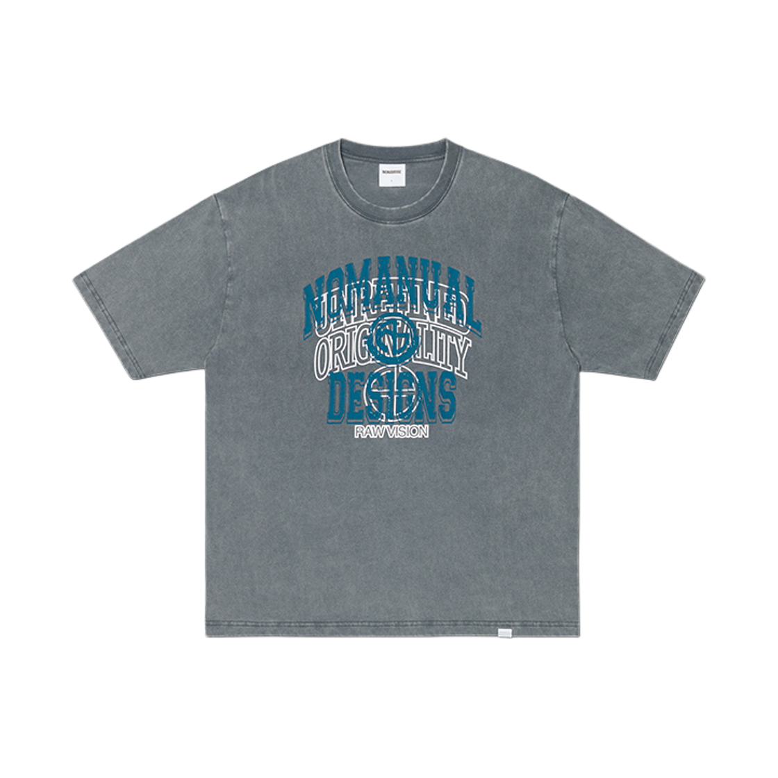 노매뉴얼 레이어드 아치 그래픽 티셔츠 워시드 차콜(NOMANUAL Layered Arch Graphic T-shirt Washed Charcoal) - 1