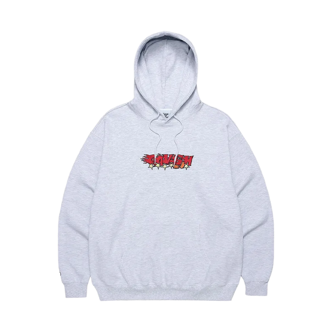CV2CFUM410ALG CAVISH Flame Logo Hoodie Light Grey