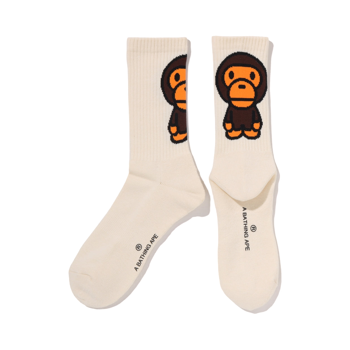 - BAPE Baby Milo Socks Underwear Ivory