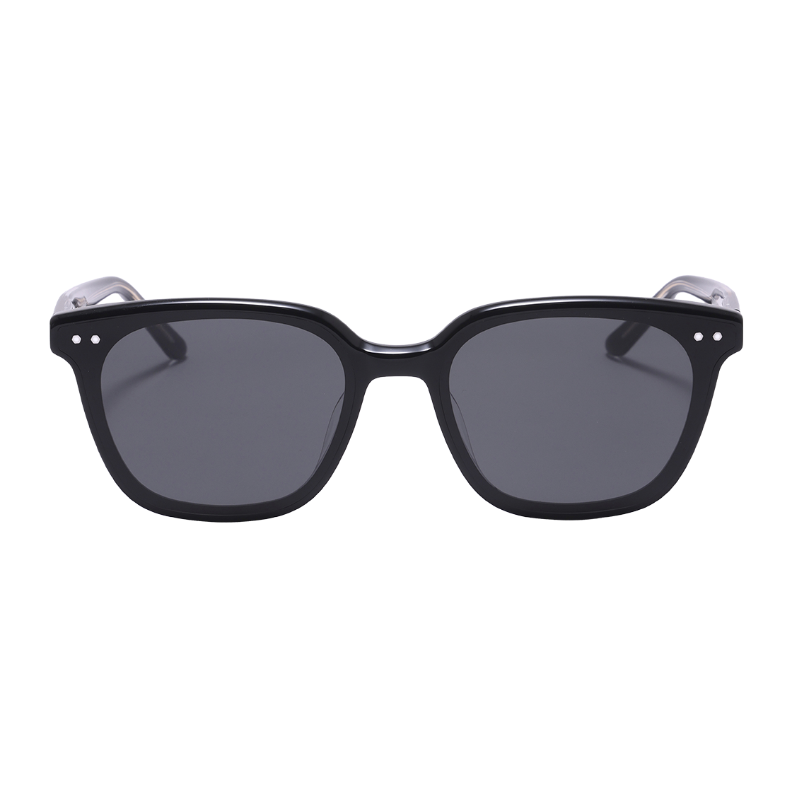 SBS1603 0920G ALO EYEWEAR [SILVERBITE] SBS1603 0920G Flat Bar Square Black Sunglasses