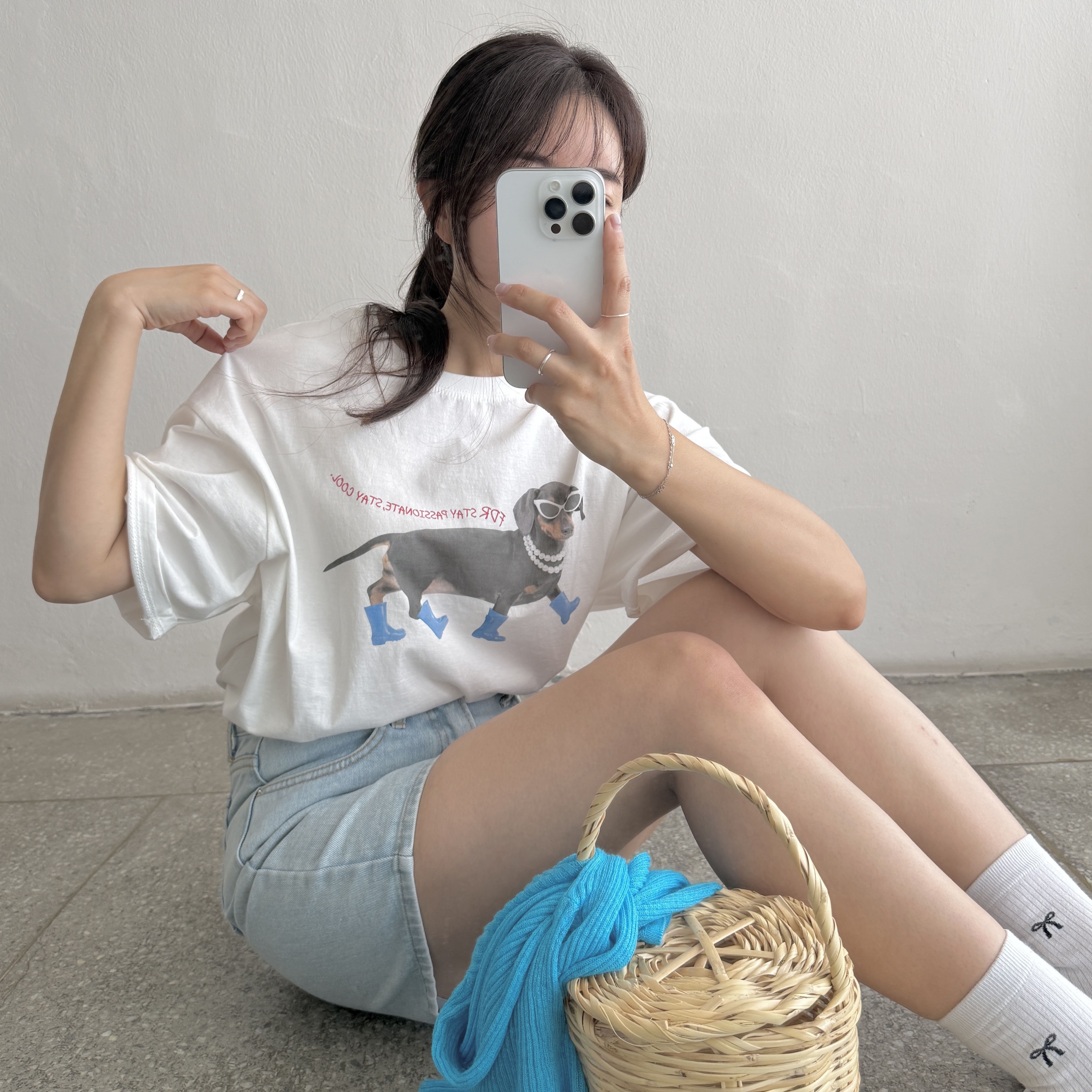 Adidas Samba OG Cloud White 착용 스타일 - 3
