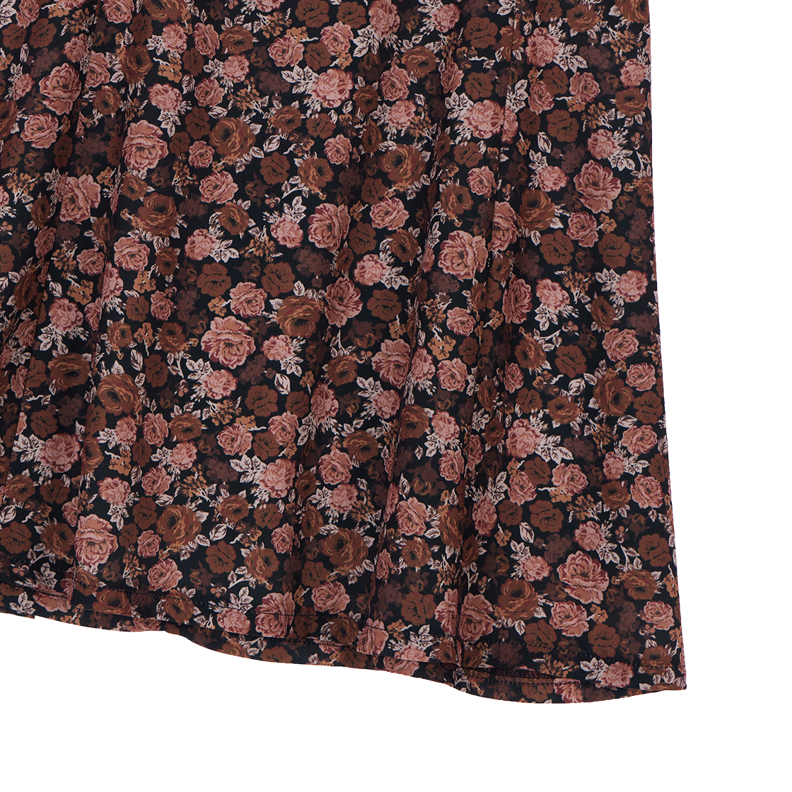 로제프란츠 빈티지 플라워 셔링 원피스 블랙(Rosefrantz Vintage Flower Shirring Dress [Black]) - 3