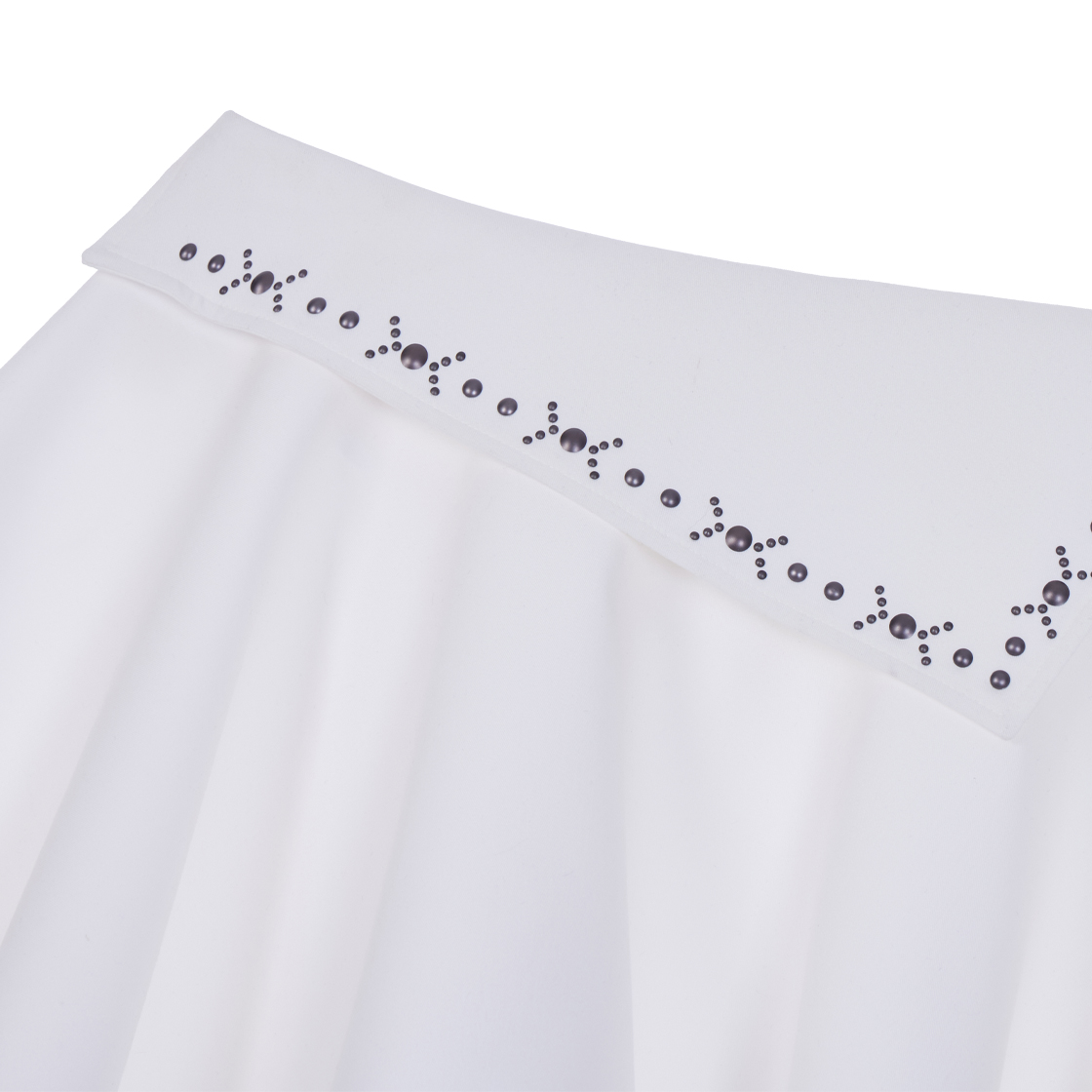 로제프란츠 스터드 언밸런스 플레어 스커트 아이보리(Rosefrantz Stud unbalance Flare Skirt [Ivory]) - 3