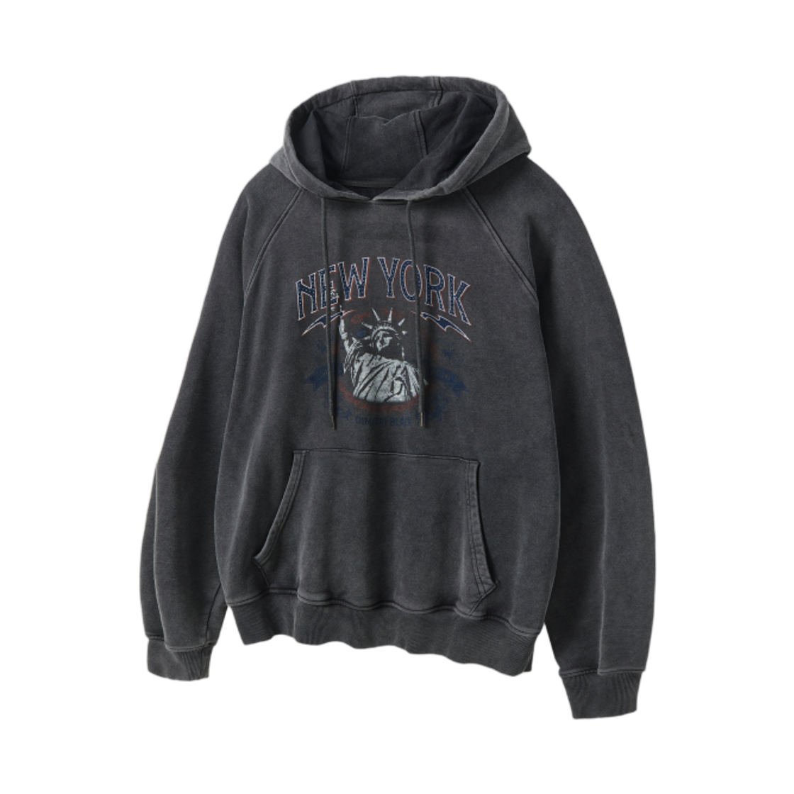디미트리블랙 NYC 후드 티셔츠 피그먼트 차콜(Dimitri Black NYC Hooded T-Shirt Pigment Charcoal)