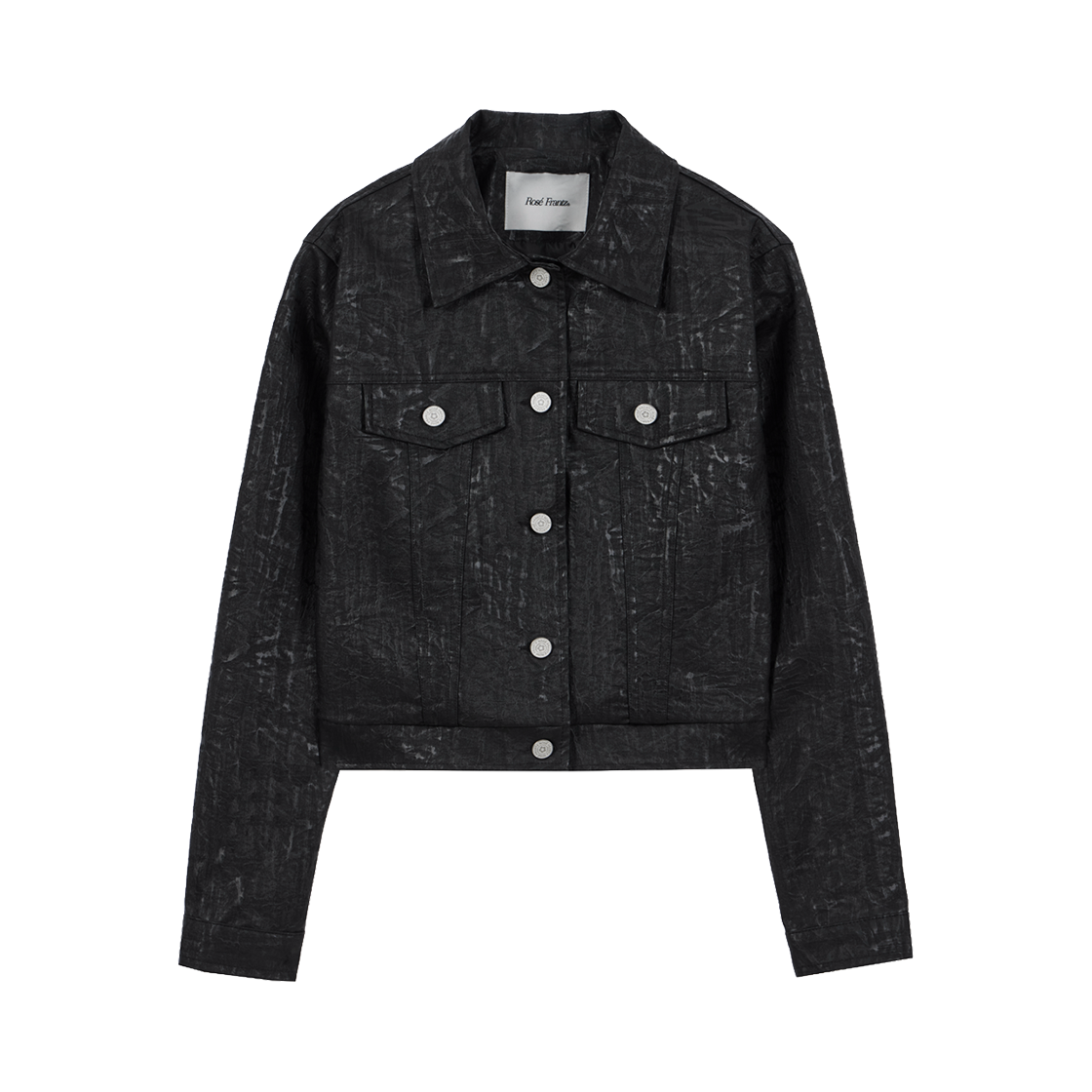 로제프란츠 크랙 레더 자켓 블랙(Rosefrantz Crack Leather Jacket [Black])