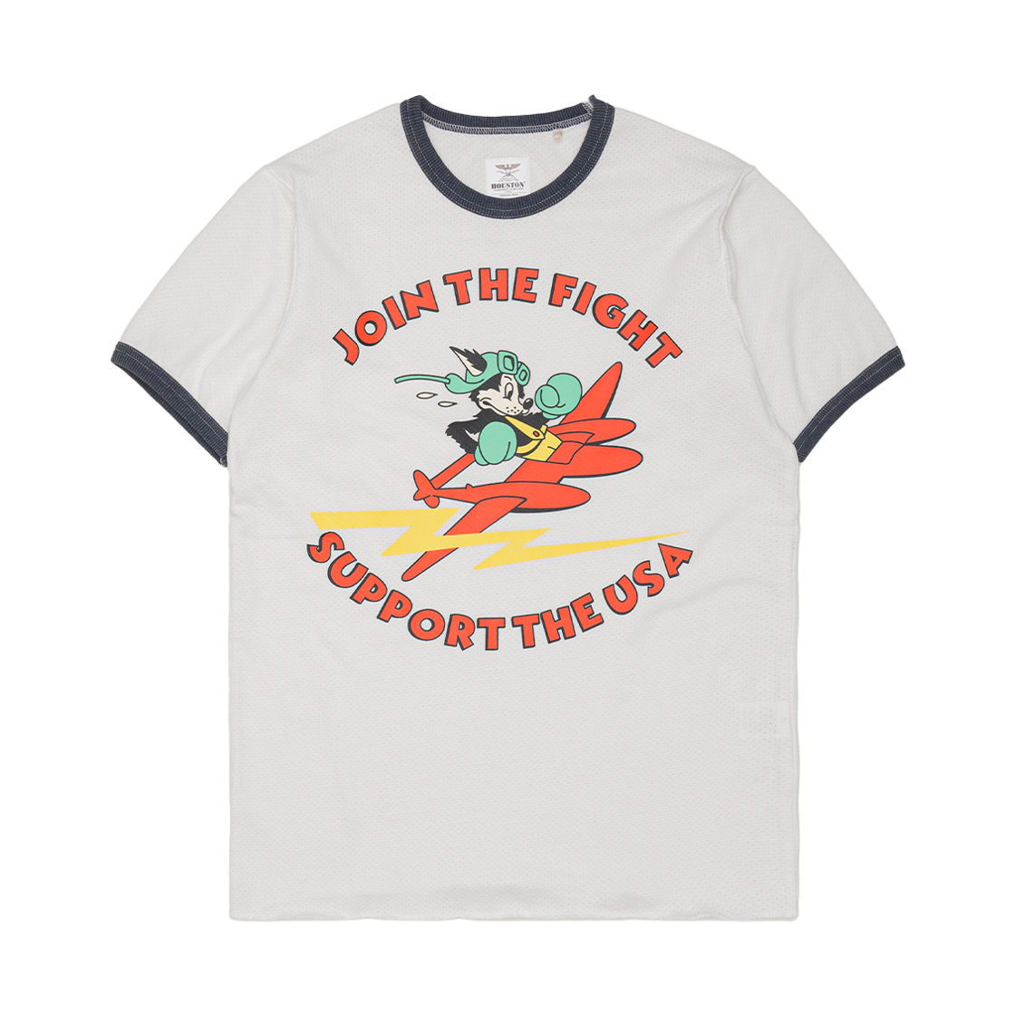 휴스턴 재팬 라이트 써멀 프린트 티 조인 더 플라이트 오프 화이트 22401(Houston Japan Light Thermal Print Tee Join The Flight Off White 22401) - 1