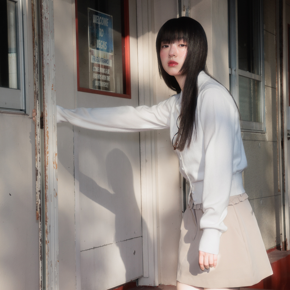 로제프란츠 패브릭 버튼 카라 가디건 아이보리(Rosefrantz Fabric Button Collar Cardigan [Ivory]) - 4