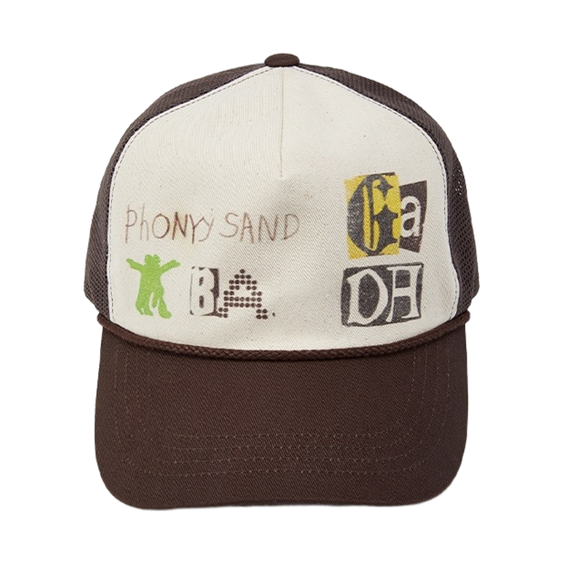 오픈 Yy 포네틱 트러커 캡 브라운(Open Yy Yy Phonetic Trucker Cap Brown)