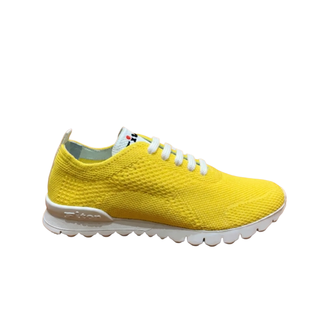 (W) 키톤 코튼 메쉬 스니커즈 옐로우((W) Kiton Cotton Mesh Sneakers Yellow) - 1