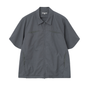 Millo Archive Rig Zip-Up Shirt Blue Gray