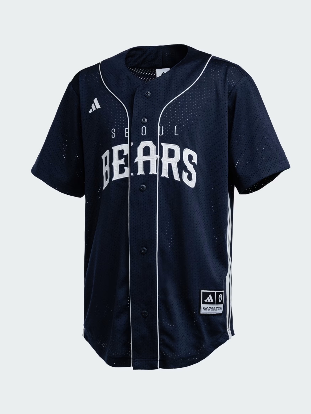 Doosan Bears x Adidas Polo Team Navy Off White, Doosan Bears x Adidas Jersey Team Navy Off White (Non Marking Ver.) 착용 스타일 - 4