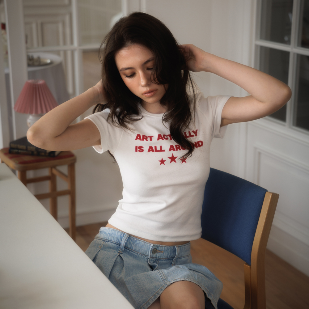 로제프란츠 스타 레터링 티셔츠 화이트(Rosefrantz Star Lettering T-shirt [White]) - 6