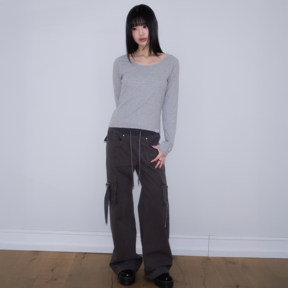 로제프란츠 카고 슬림 부츠컷 팬츠 차콜(Rosefrantz Cargo Slim Bootcut Pants [Charcoal]) - 3