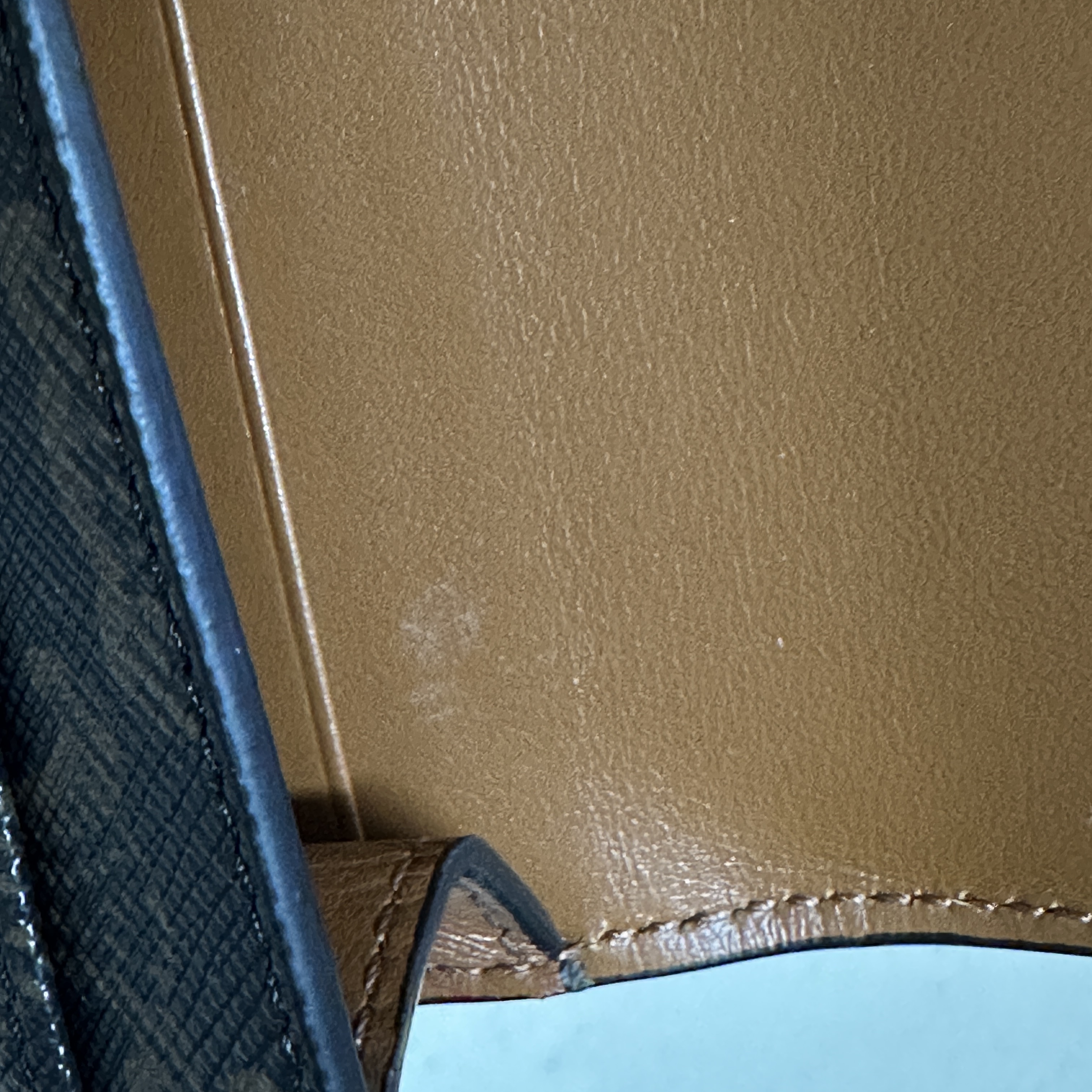 Celine Card Holder with Flap in Triomphe Canvas Tan 착용 스타일 - 4