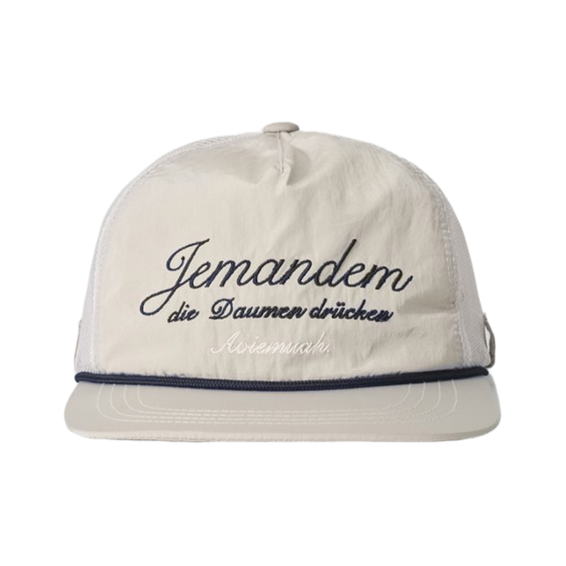 아비에무아 자수 메쉬 트러커캡 라이트 카키(Aviemuah Embroidery Mesh Trucker Cap Light Khaki)