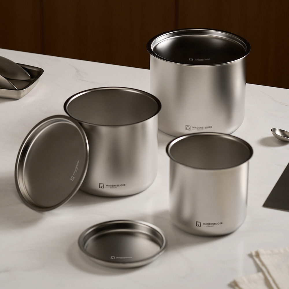 바겐슈타이거 룬다르트 무연마제 스텐 304 캐니스터 깊은형(중)1200ml(WAGENSTEIGER Rundart Non-Polishing Stainless Steel 304 Canister Deep Type (Medium) 1200ml) - 5