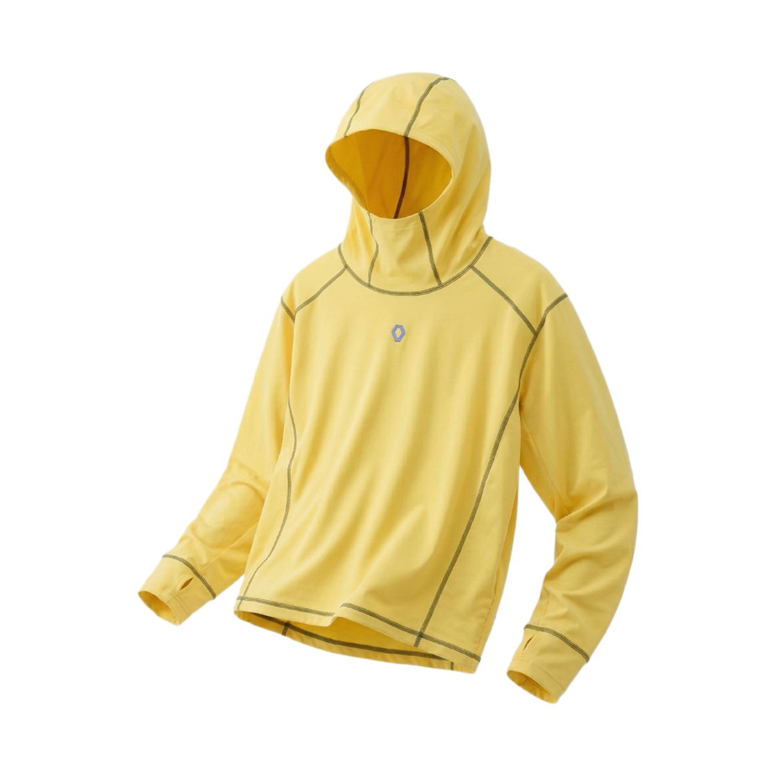 에프씨엠엠 스포츠 오버록 스티치 바라클라바 풀오버 후디 옐로우(FCMM SPORT Overlock Stitch Balaclava Pullover Hoodie Yellow)