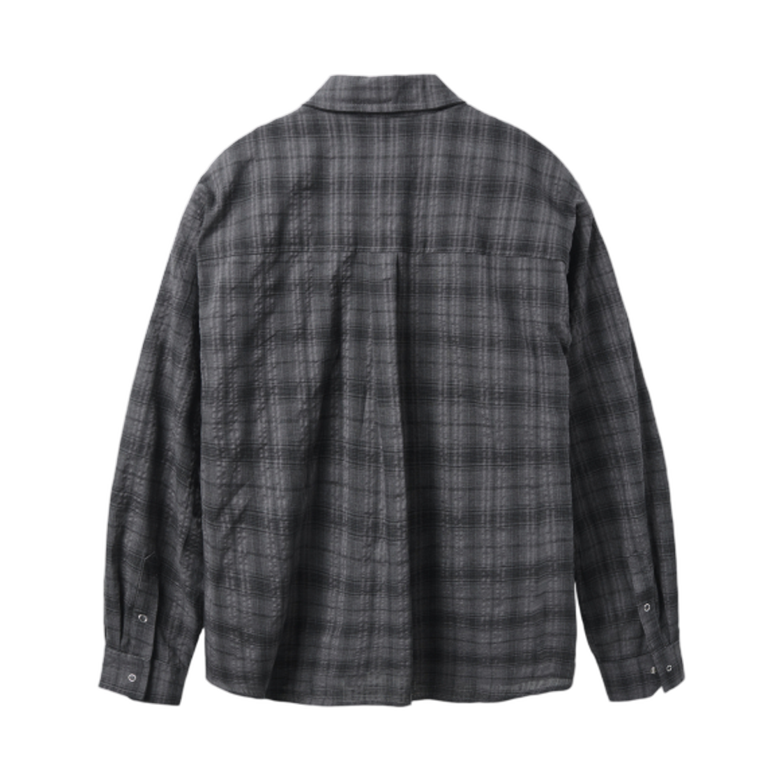디미트리블랙 ASI 링클 체크 웨스턴 셔츠 차콜 그레이(Dimitri Black ASI Wrinkle Check Western Shirt Charcoal Grey) - 2