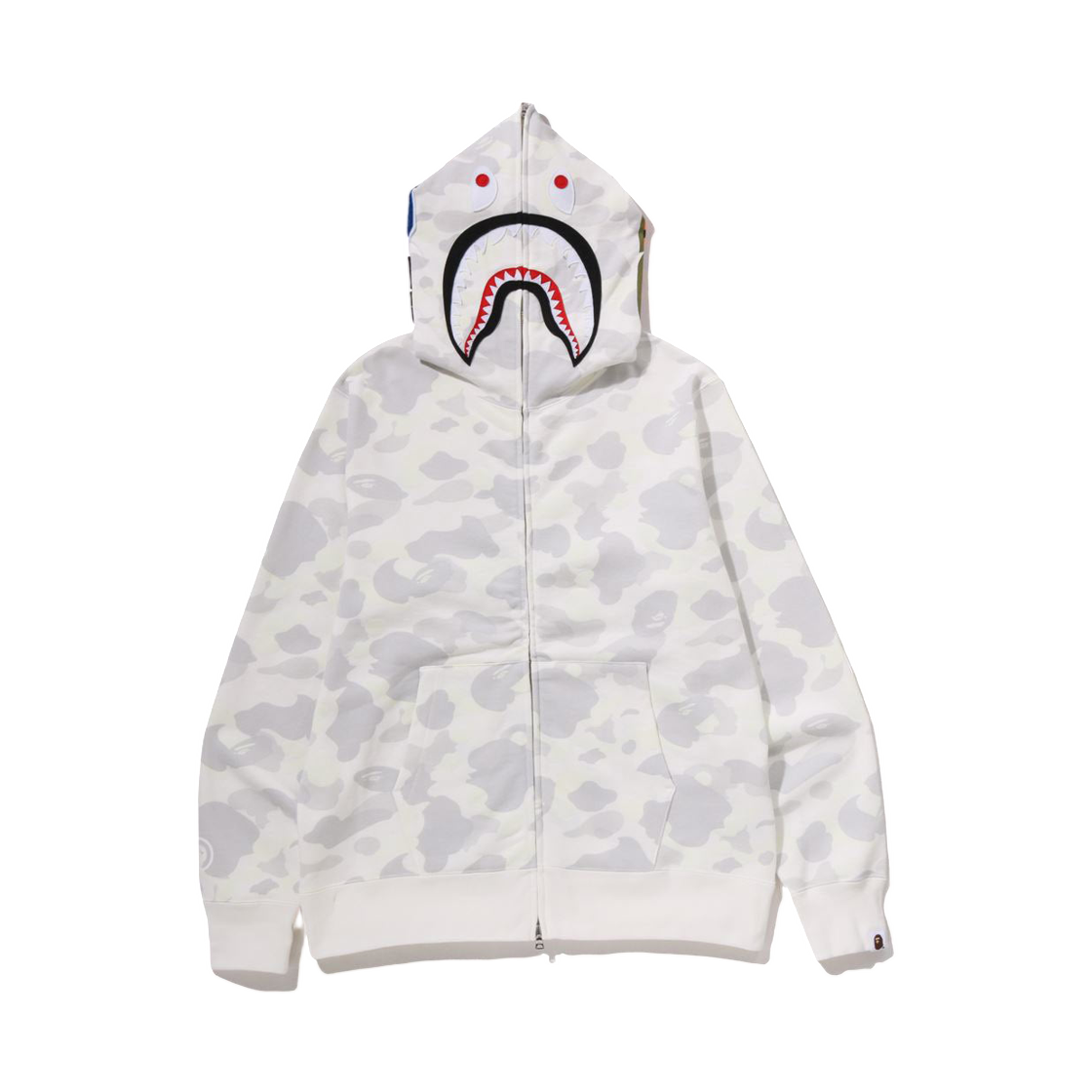 베이프 시티 카모 샤크 레귤러 핏 풀 집 후드 화이트(BAPE City Camo Shark Regular Fit Full Zip Hoodie White)