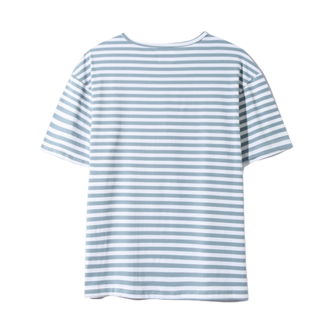 디미트리블랙 ASI 레이어링 스트라이프 숏슬리브 티셔츠 스카이 블루 화이트(Dimitri Black ASI Layering Stripe Short Sleeve T-Shirt Sky Blue White) - 2