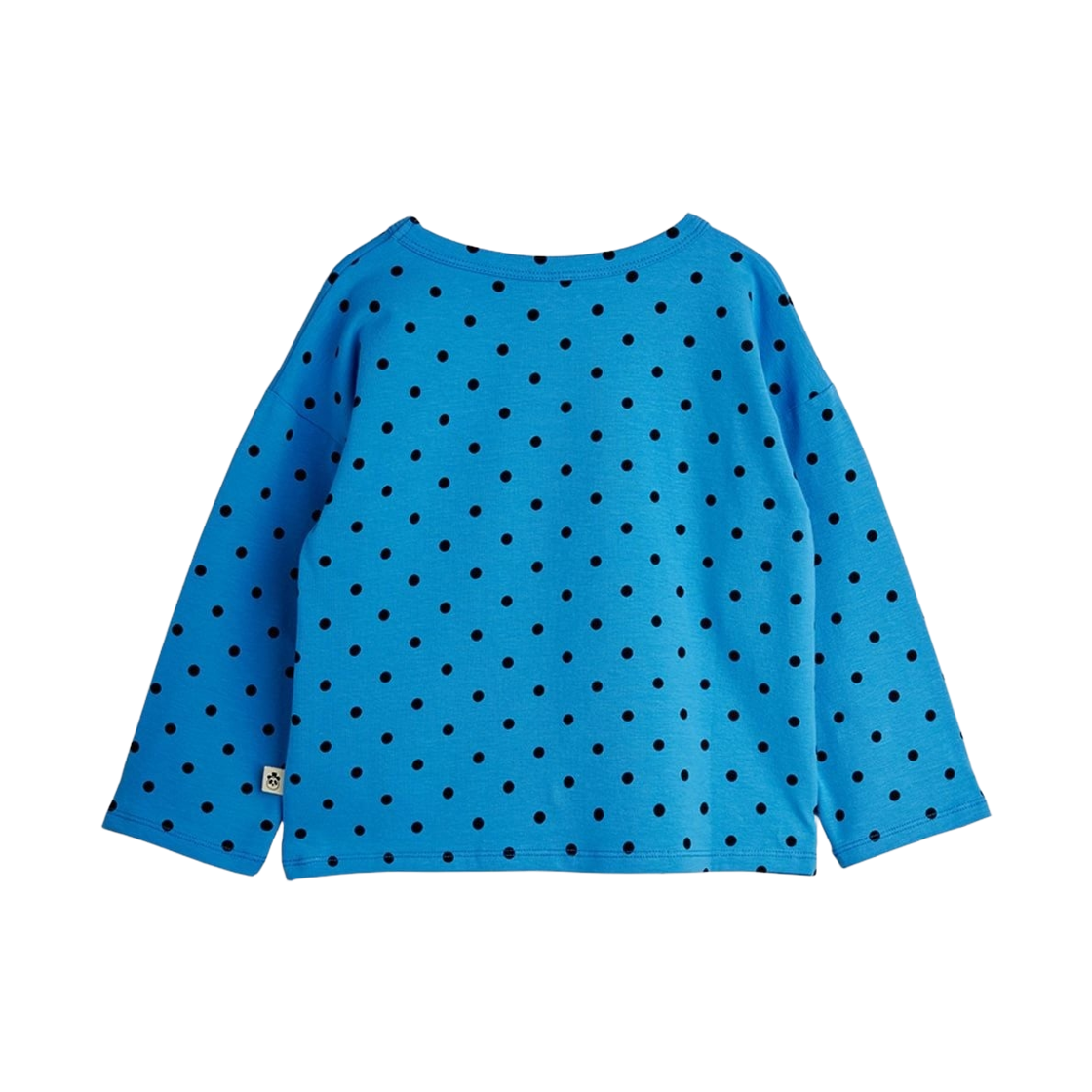 (키즈) 미니 로디니 폴카 도트 롱슬리브 티셔츠 블루((Kids) Mini Rodini Polka Dots Long Sleeve T-Shirt Blue) - 2